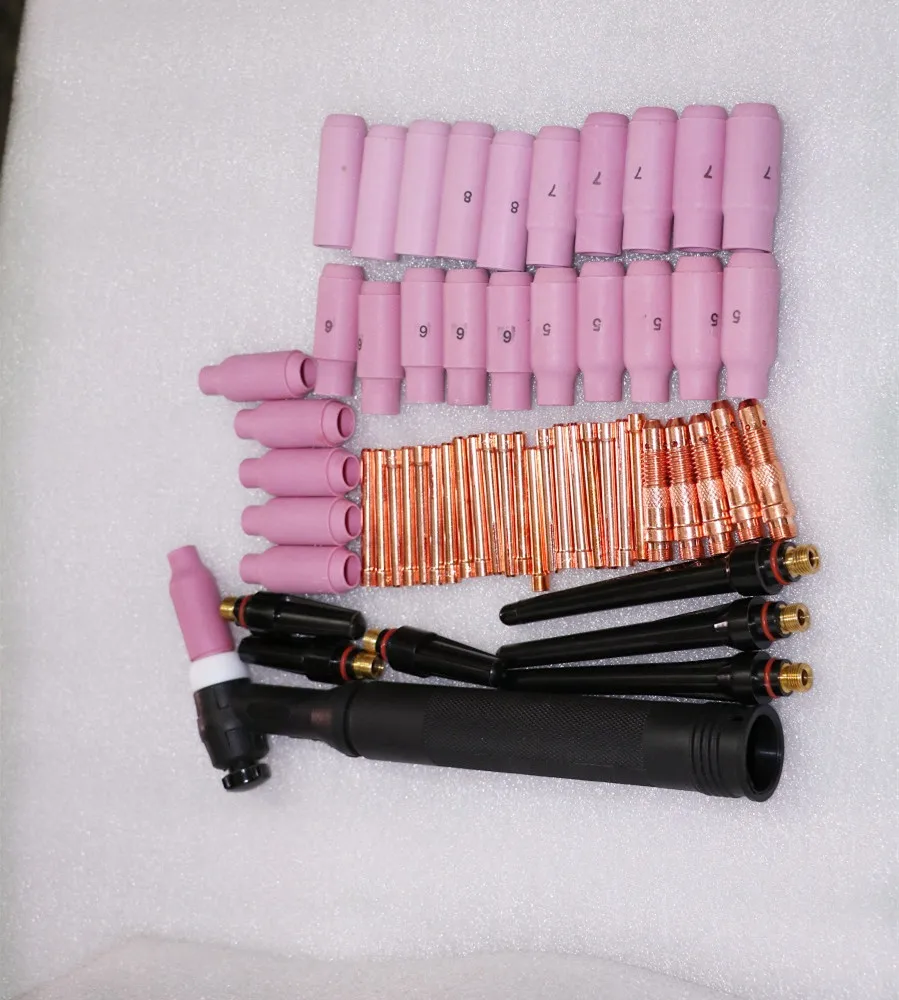 Argon Welding TIG Torch Water Cooled TIG Torches Torch body WP18 Collet Ceramic Nozzle
Argon Welding TIG Torch Water Cooled TIG Torches Torch body WP18 Collet Ceramic Nozzle