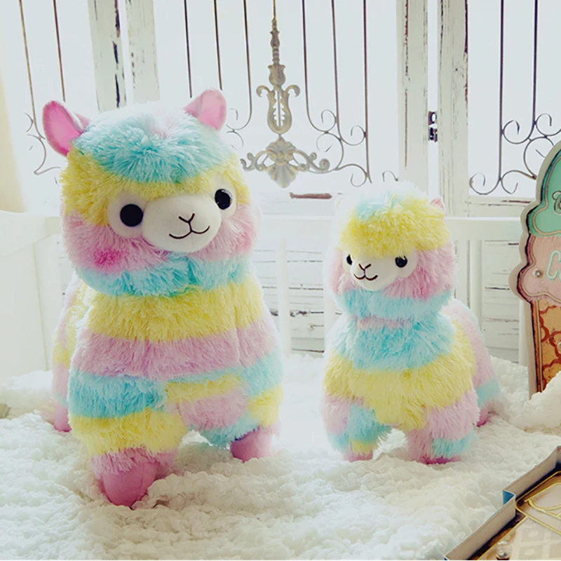 Rainbow Alpaca Soft Plush Toy Dolls Japanese Alpacasso Sheep Horse Llama Stuffed Toy Christmas Birthday Gifts for kids
Rainbow Alpaca Soft Plush Toy Dolls Japanese Alpacasso Sheep Horse Llama Stuffed Toy Christmas Birthday Gifts for kids