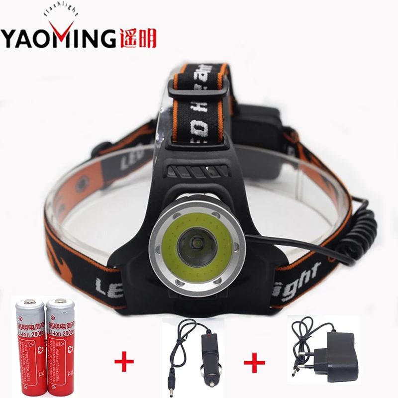 5000 lumens rechargeable led headlamp XM-L T6 + COB head flashlight torch head lamp waterproof lights headlight + 18650 battery
5000 lumens rechargeable led headlamp XM-L T6 + COB head flashlight torch head lamp waterproof lights headlight + 18650 battery