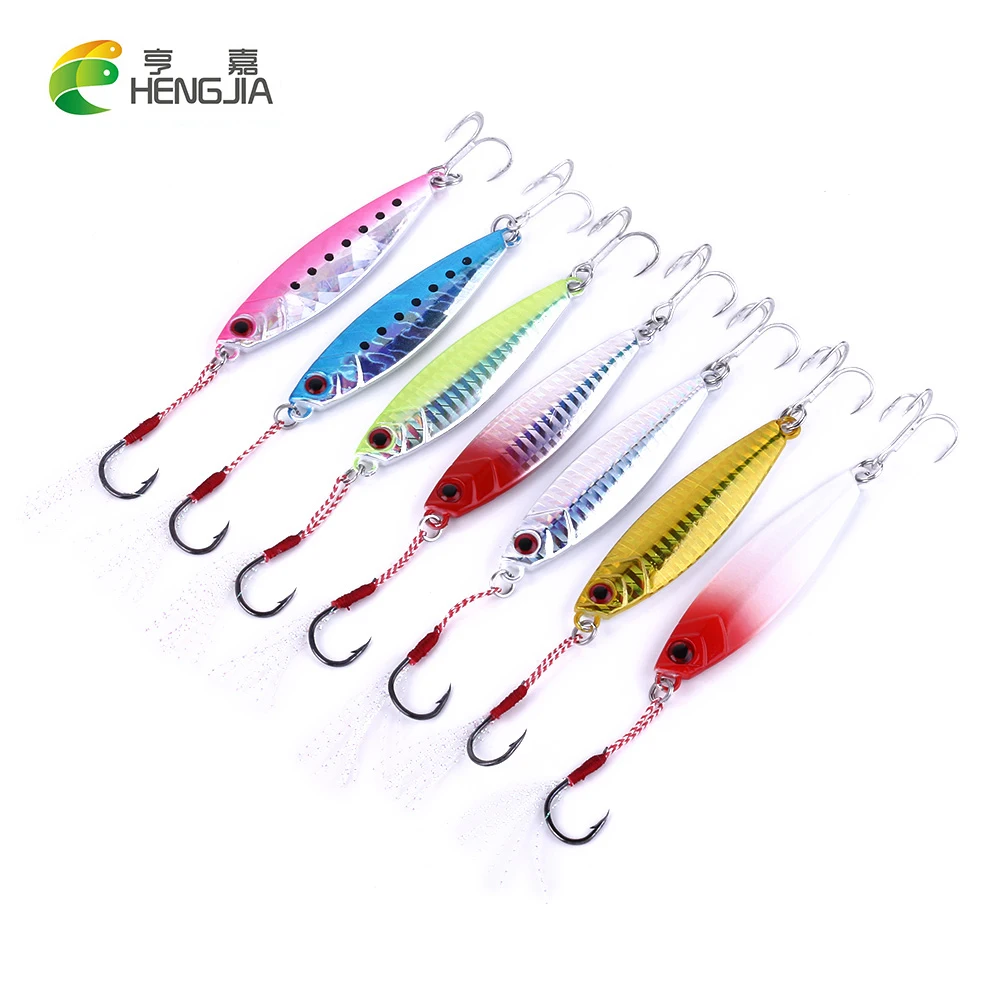 HENGJIA 7PCS Isca Artificial Hard Metal Iron Lead Fishing Lures 6.8cm/30g Jig Plate Hooks Pesca Fishing Tackles
HENGJIA 7PCS Isca Artificial Hard Metal Iron Lead Fishing Lures 6.8cm/30g Jig Plate Hooks Pesca Fishing Tackles