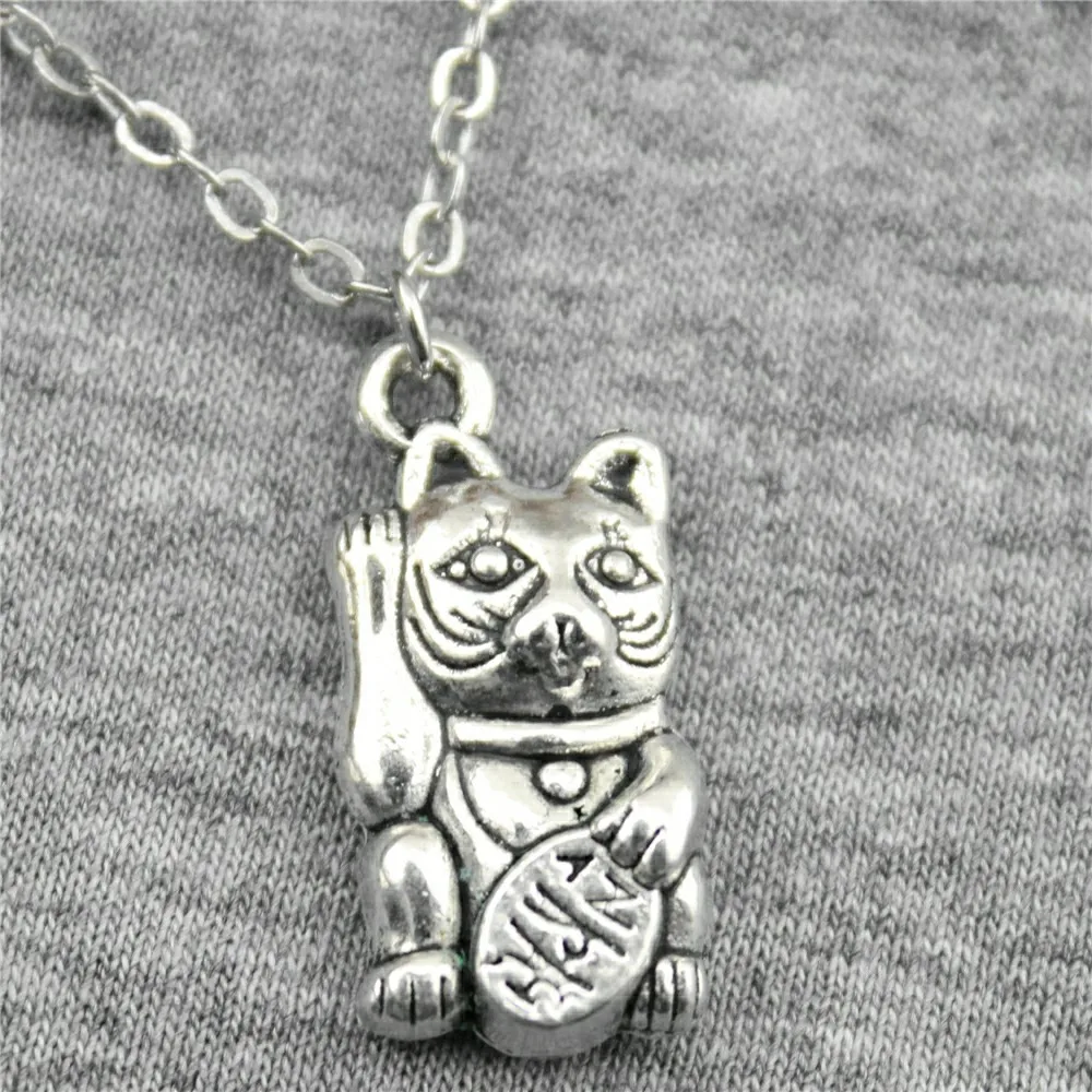 2019 Fashion 2 Colors Antique Silver Antique Bronze Plated 23x11mm Lucky Cat Pendant Necklace Female Jewelry Necklace
2019 Fashion 2 Colors Antique Silver Antique Bronze Plated 23x11mm Lucky Cat Pendant Necklace Female Jewelry Necklace