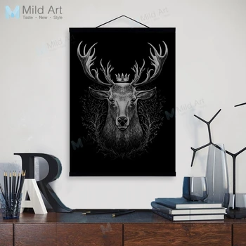 Minimalist Animals Black White Deer Wooden Framed Poster And Print Nordic Scroll Wall Art Pictures Home Decor Canvas Painting
Minimalist Animals Black White Deer Wooden Framed Poster And Print Nordic Scroll Wall Art Pictures Home Decor Canvas Painting