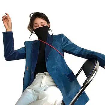 Women 2019 New Spring Autumn Vintage Corduroy Suit Coat Female Stitching Color Long Sleeve Blazer Ladies Casual Slim Outerwear33
Women 2019 New Spring Autumn Vintage Corduroy Suit Coat Female Stitching Color Long Sleeve Blazer Ladies Casual Slim Outerwear33