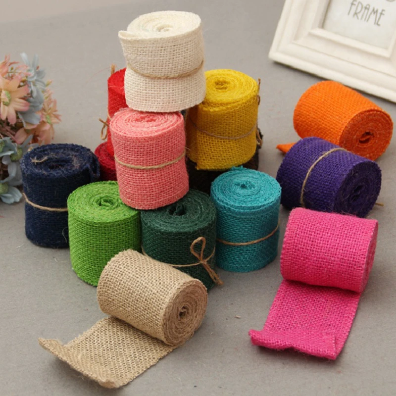Natural Burlap Ribbon 2M Jute Roll DIY Handmade Home Decoration Birthday Party Christmas Supplies Vintage Rustic Wedding Decor
Natural Burlap Ribbon 2M Jute Roll DIY Handmade Home Decoration Birthday Party Christmas Supplies Vintage Rustic Wedding Decor