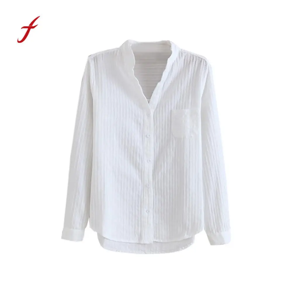 Feitong Autumn Women Cotton White Blouses V-Neck Slim-fit Bottoming Clothes Long Sleeves Solid Loose Shirt Camisas Mujer /PY
Feitong Autumn Women Cotton White Blouses V-Neck Slim-fit Bottoming Clothes Long Sleeves Solid Loose Shirt Camisas Mujer /PY