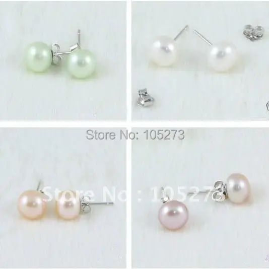New Arrive Chirstmas Jewellery S925 Silvers 7-8MM Mixes Exquisite Genuine Natural Freshwater Pearl Stud Earrings Free Shipping
New Arrive Chirstmas Jewellery S925 Silvers 7-8MM Mixes Exquisite Genuine Natural Freshwater Pearl Stud Earrings Free Shipping