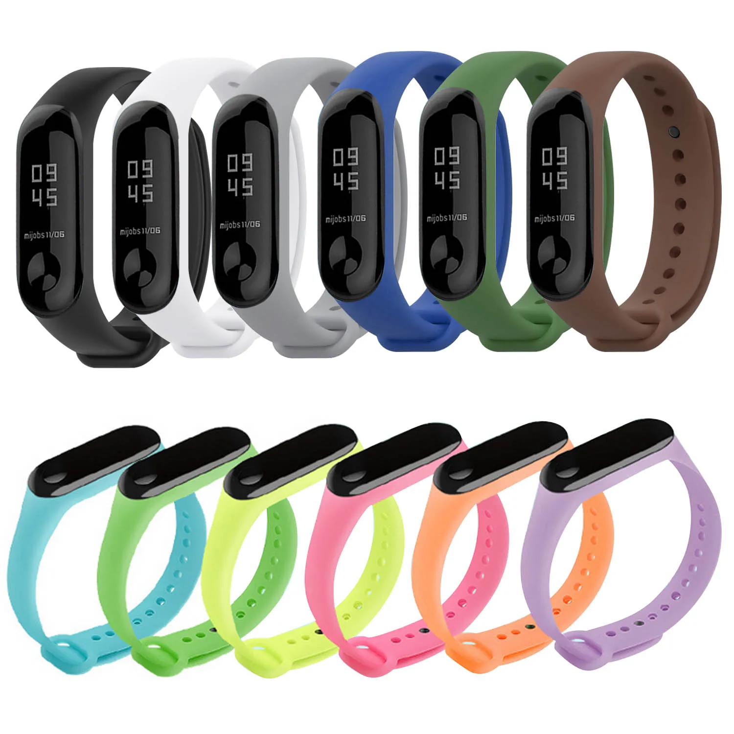 Gosear 6PCS Solid Color Wristbands+6PCS Luminous Glow in the Dark Wrist Strap Watch Band for Xiaomi Mi Band 3 4 Mi3 Mi4 Bracelet
Gosear 6PCS Solid Color Wristbands+6PCS Luminous Glow in the Dark Wrist Strap Watch Band for Xiaomi Mi Band 3 4 Mi3 Mi4 Bracelet