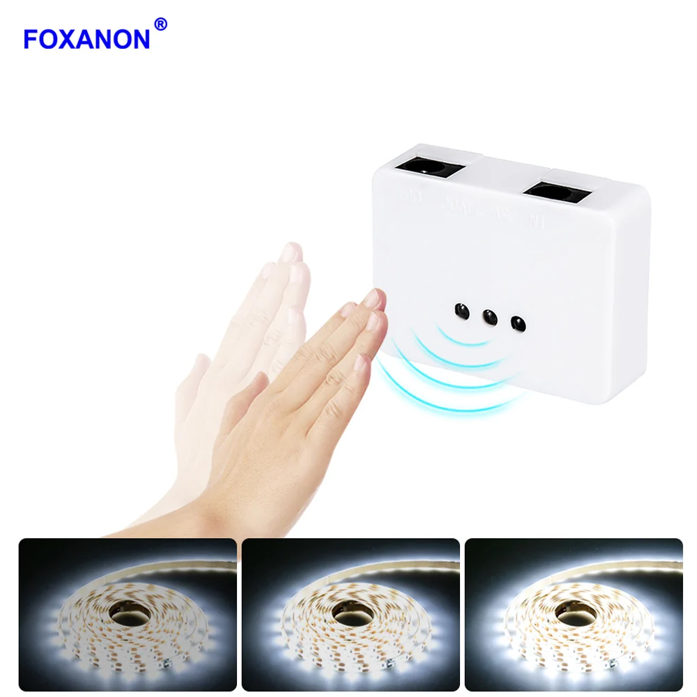 Foxanon LED Hand Sweep Sensor Cabinet Light 12V Motion Sensor Lamp 1m 2m 3m 4m 5m Night Light for Kitchen Closet Wardrobe Lights
Foxanon LED Hand Sweep Sensor Cabinet Light 12V Motion Sensor Lamp 1m 2m 3m 4m 5m Night Light for Kitchen Closet Wardrobe Lights
