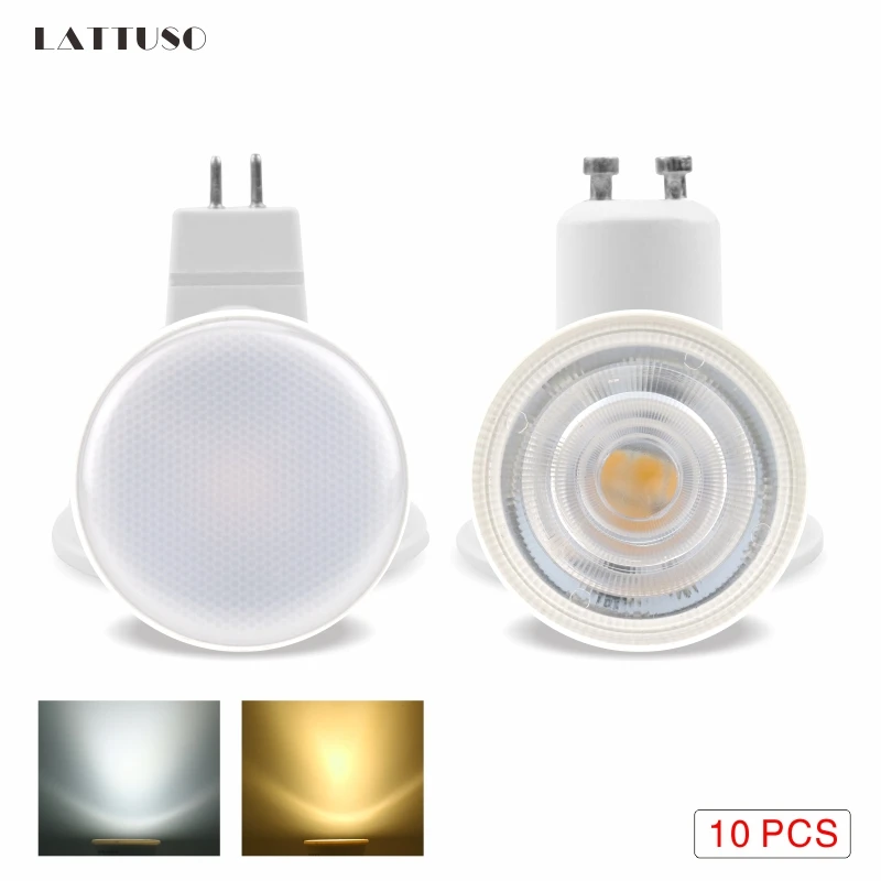 LATTUSO 10pcs LED Light Bulb Spotlight MR16 GU10 6W AC 220V COB Chip Beam Angle 24 120Degree LED Spotlight For Table Lamp
LATTUSO 10pcs LED Light Bulb Spotlight MR16 GU10 6W AC 220V COB Chip Beam Angle 24 120Degree LED Spotlight For Table Lamp