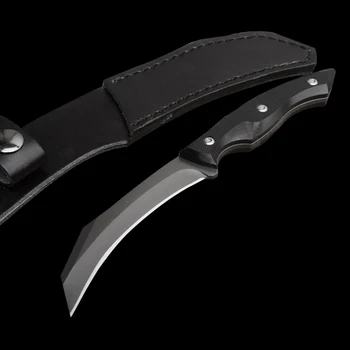DuoClang Black Titanium Claw Karambit Knife 440c Steel Blade, G10 Handle, Tactical Fixed Blade Knife
DuoClang Black Titanium Claw Karambit Knife 440c Steel Blade, G10 Handle, Tactical Fixed Blade Knife