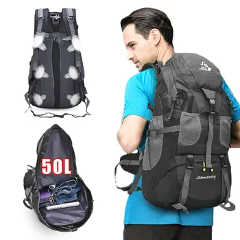 50L Big Large Camping Backpack Waterproof Women Mountaineering Hiking Rucksacks Backpack Men Sport Travel Tactical Bag Backpack
50L Big Large Camping Backpack Waterproof Women Mountaineering Hiking Rucksacks Backpack Men Sport Travel Tactical Bag Backpack