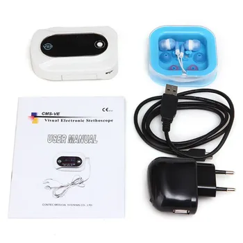 CMS-VE Visual Stethoscope Heart/Lung Sound HR+SpO2 Sensor CONTEC Waveform Display, PR/HR/SPO2
CMS-VE Visual Stethoscope Heart/Lung Sound HR+SpO2 Sensor CONTEC Waveform Display, PR/HR/SPO2