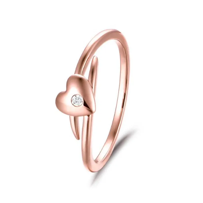 18K Gold Jewelry Cubic Zirconia Rose Gold Color Wedding Austrian Crystal Rings Fashion Heart Ring for Women Gift 1.82G
18K Gold Jewelry Cubic Zirconia Rose Gold Color Wedding Austrian Crystal Rings Fashion Heart Ring for Women Gift 1.82G