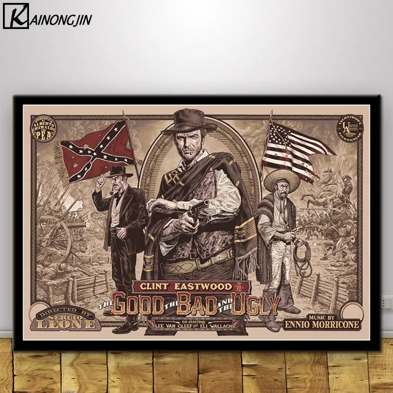 Clint Eastwood The Good The Bad The Ugly Poster Wall Art Canvas Painting Posters and Prints Wall Picture Room Home Decoration
Clint Eastwood The Good The Bad The Ugly Poster Wall Art Canvas Painting Posters and Prints Wall Picture Room Home Decoration