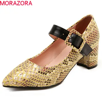 MORAZORA 2019 Mary Janes shoes summer pumps women single shoes pointed toe buckle square high heels dress party soes woman
MORAZORA 2019 Mary Janes shoes summer pumps women single shoes pointed toe buckle square high heels dress party soes woman