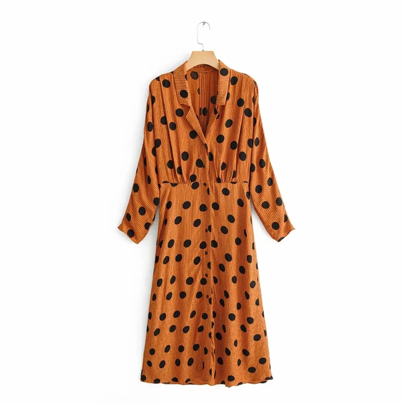 Polka Dots Women Bohemian Dresses 2019 Spring-Autumn Ladies Notched Collar Dress Girls Elegant Linen vestidos party chic dresses
Polka Dots Women Bohemian Dresses 2019 Spring-Autumn Ladies Notched Collar Dress Girls Elegant Linen vestidos party chic dresses