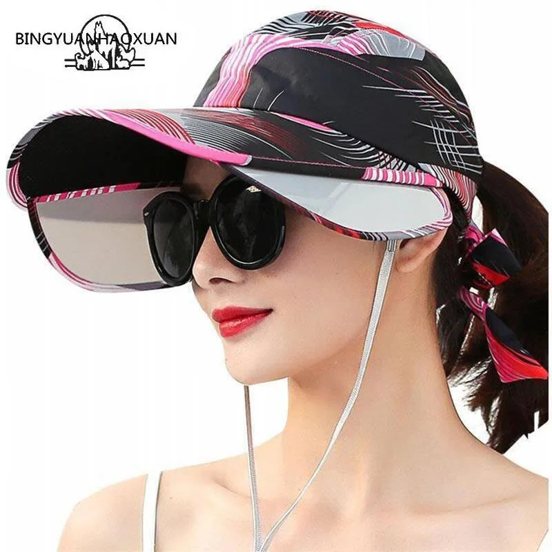 Summer Women's Sunscreen Empty Top Cap Sun Hats Sun Visor Retractable Anti-UV Beach Hat For Adult Women 2018 New Style
Summer Women's Sunscreen Empty Top Cap Sun Hats Sun Visor Retractable Anti-UV Beach Hat For Adult Women 2018 New Style