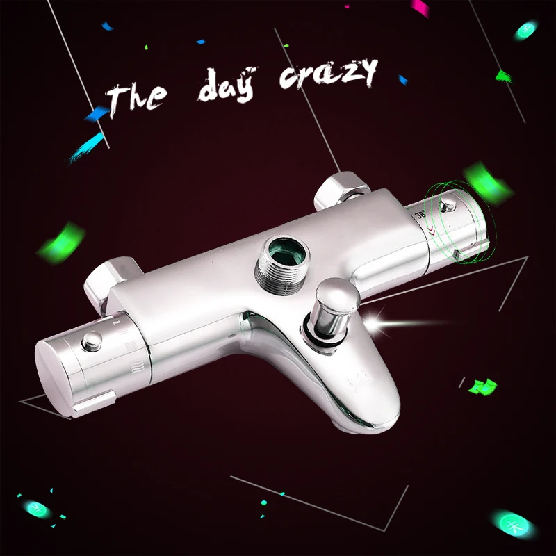 Temperature Control Thermostatic Shower Valve Faucet Mixer Tap Wall Mounted,high quality Shower Taps Chrome Finish
Temperature Control Thermostatic Shower Valve Faucet Mixer Tap Wall Mounted,high quality Shower Taps Chrome Finish