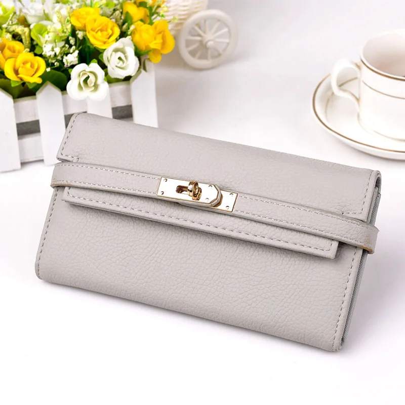 2018 Spring New Litchi Pattern Ladies Clutch Europe And The United States More Card Position Lock Long Multi-purpose Wallet 
2018 Spring New Litchi Pattern Ladies Clutch Europe And The United States More Card Position Lock Long Multi-purpose Wallet