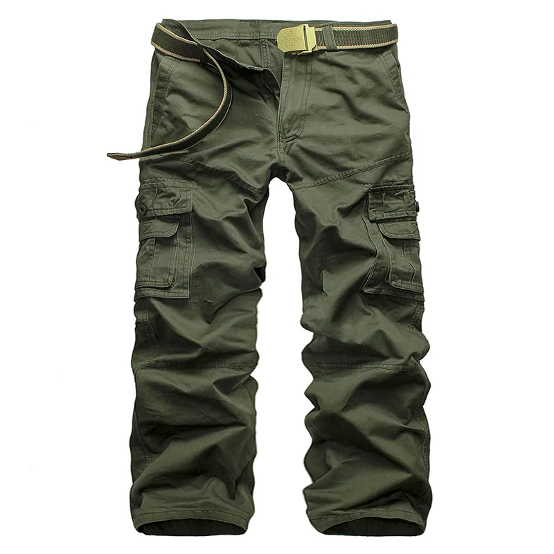 2019 High Quality Men's Cargo Pants Casual Loose Multi Pocket Military Pants Long Trousers for Men Camo Joggers Plus Size 28-40
2019 High Quality Men's Cargo Pants Casual Loose Multi Pocket Military Pants Long Trousers for Men Camo Joggers Plus Size 28-40