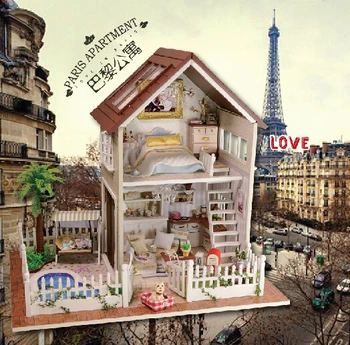 Home Decoration Crafts DIY Doll House Wooden Doll Houses Miniature DIY dollhouse Furniture Kit Room LED Lights Gift A-025
Home Decoration Crafts DIY Doll House Wooden Doll Houses Miniature DIY dollhouse Furniture Kit Room LED Lights Gift A-025