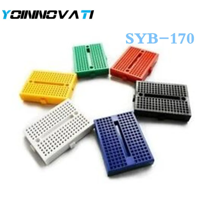 10pcs/lot SYB-170 Solderless Prototype Experiment Test Mini Breadboard SYB 170 Tie-points 35*47*8.5mm
10pcs/lot SYB-170 Solderless Prototype Experiment Test Mini Breadboard SYB 170 Tie-points 35*47*8.5mm