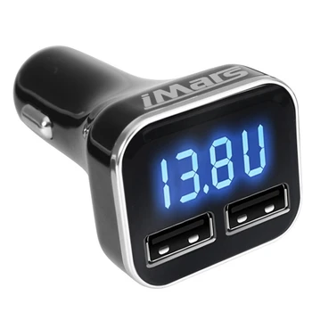iMars 5V 4.8A Dual USB Car Charger Adapter Current Detection or Cell Phone Black Color Conversion Efficiency 95%
iMars 5V 4.8A Dual USB Car Charger Adapter Current Detection or Cell Phone Black Color Conversion Efficiency 95%