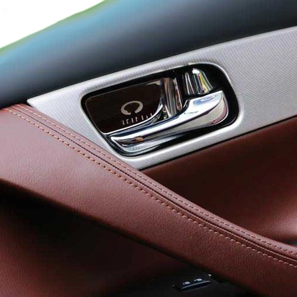 Inside door handles bar knob decorative sticker cover trim for Infiniti QX80 EX25 EX35 G37 G25 FX35 interior Accessories
Inside door handles bar knob decorative sticker cover trim for Infiniti QX80 EX25 EX35 G37 G25 FX35 interior Accessories