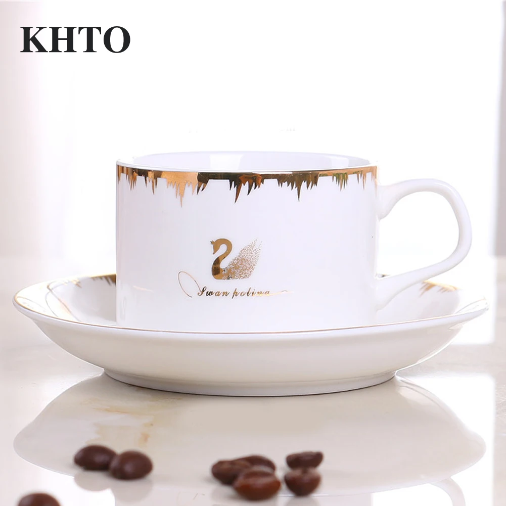 KHTO Ceramic Coffe Mug European Style Porcelain Coffee Cup Bone China Coffee Set
KHTO Ceramic Coffe Mug European Style Porcelain Coffee Cup Bone China Coffee Set
