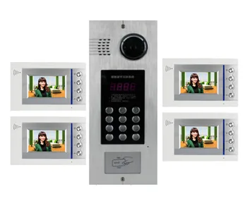XinSiLu Building Home security Video Intercom System 4.3" LCD Video Door Phone IR Home Video Doorbell For 4-Apartments 1 Doors
XinSiLu Building Home security Video Intercom System 4.3" LCD Video Door Phone IR Home Video Doorbell For 4-Apartments 1 Doors