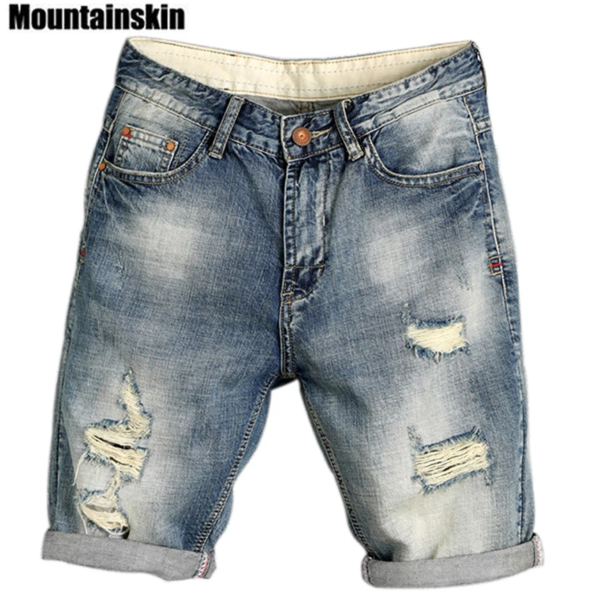 Mountainskin 2018 Summer Men's Jogger Ripped Denim Shorts Hole Pop Streetwear Male Jeans Thin Fashion Brand Male Jeans SA169
Mountainskin 2018 Summer Men's Jogger Ripped Denim Shorts Hole Pop Streetwear Male Jeans Thin Fashion Brand Male Jeans SA169