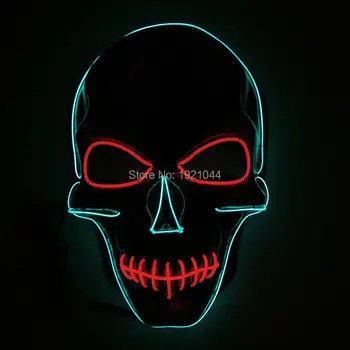 Hot Sales Fashion Neon glow light EL Wire Mask DC-3V Steady On For Halloween Party decoration
Hot Sales Fashion Neon glow light EL Wire Mask DC-3V Steady On For Halloween Party decoration