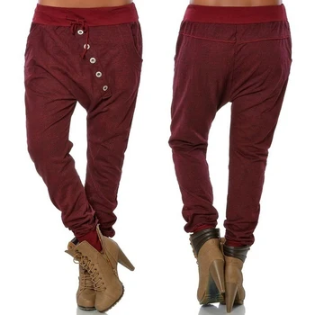 Casual Vintage Women High Elastic Waist Pockets Harem Pants Women Loose Turnip Trousers High Street Pantalones Mujer
Casual Vintage Women High Elastic Waist Pockets Harem Pants Women Loose Turnip Trousers High Street Pantalones Mujer