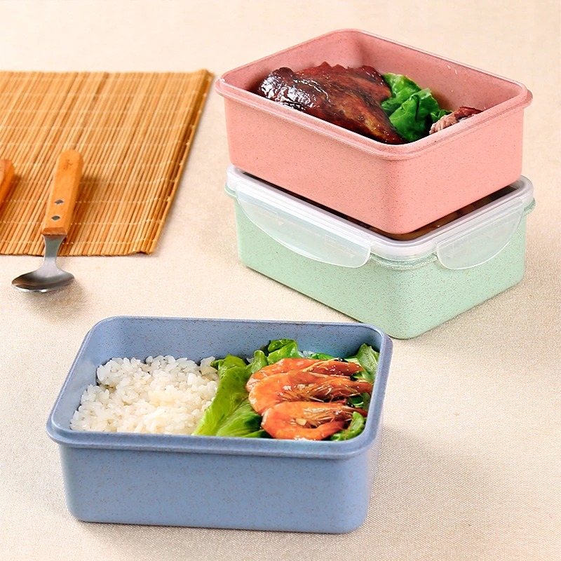 1Pc Wheat Straw Lunch Bento Box Leakproof Fruit Vegetable Sealed Food Storage Box Student Lunch Container Dinnerware
1Pc Wheat Straw Lunch Bento Box Leakproof Fruit Vegetable Sealed Food Storage Box Student Lunch Container Dinnerware