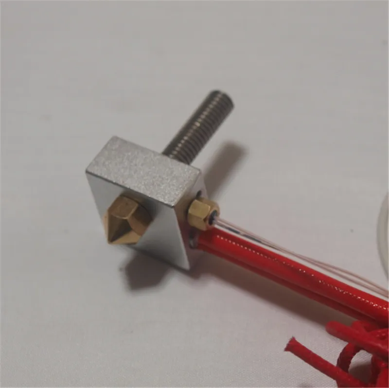 Reprap 3d printer hot end kit heater block +M3 NTC 3950 hermistor +Ceramic heater +nozzle 1.75mm PTFE lined barrel kit
Reprap 3d printer hot end kit heater block +M3 NTC 3950 hermistor +Ceramic heater +nozzle 1.75mm PTFE lined barrel kit