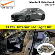 13 Pcs White Canbus Led Car Interior Lights Package Kit For