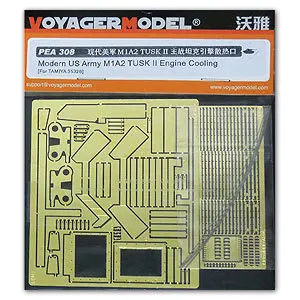 KNL HOBBY Voyager Model PEA308 M1A2 SEP TUSK II Chariot Engine Cooling Port Exhaust Device Metal Etching
KNL HOBBY Voyager Model PEA308 M1A2 SEP TUSK II Chariot Engine Cooling Port Exhaust Device Metal Etching