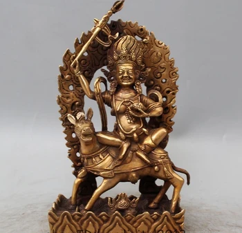 9"Tibet Brass Buddhism Vajra Mahakala Joss Palden Lhamo Buddha Ride Horse Statue
9"Tibet Brass Buddhism Vajra Mahakala Joss Palden Lhamo Buddha Ride Horse Statue