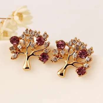 12 Pairs/Lot Red Purple Color Rhinestone Ear Stud Tree Flower Crystal Wholesale Jewelry Cubic Zirconia Stone Women Accessories
12 Pairs/Lot Red Purple Color Rhinestone Ear Stud Tree Flower Crystal Wholesale Jewelry Cubic Zirconia Stone Women Accessories