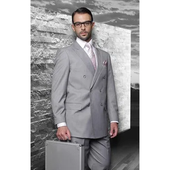Double Breasted Groom men suit Tuxedos Grey 2017 Notch Lapel Man Suits Groomsman Wedding Wear mens Suits Blazer (Jacket+Pants)
Double Breasted Groom men suit Tuxedos Grey 2017 Notch Lapel Man Suits Groomsman Wedding Wear mens Suits Blazer (Jacket+Pants)