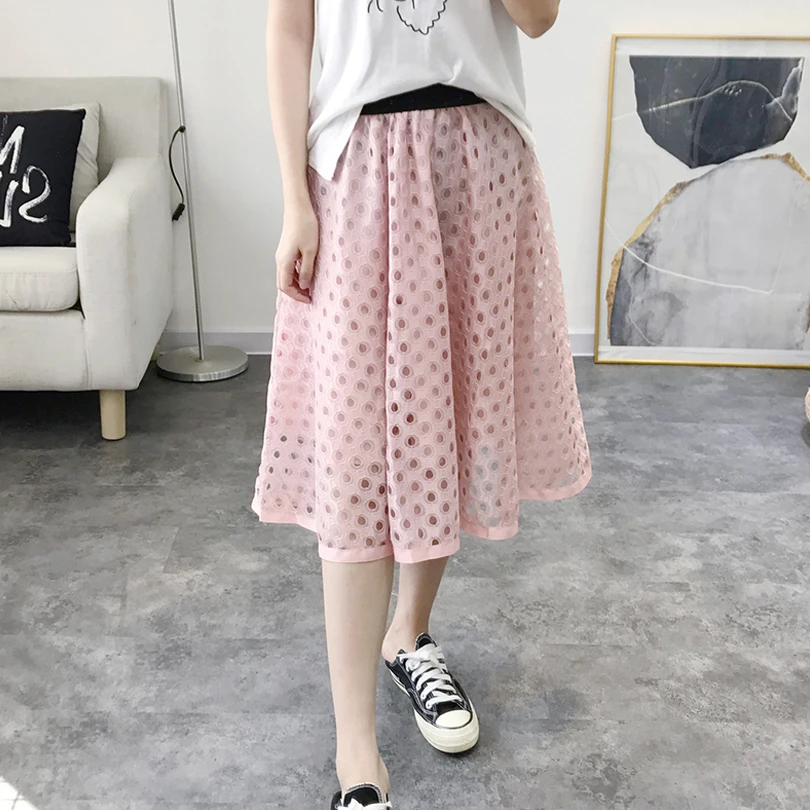 LANSHANQUE Women Lace Hole Skirt Hollow Out A-line Summer Skirt Black Elegant Casual Slim Vintage Midi Skirts
LANSHANQUE Women Lace Hole Skirt Hollow Out A-line Summer Skirt Black Elegant Casual Slim Vintage Midi Skirts