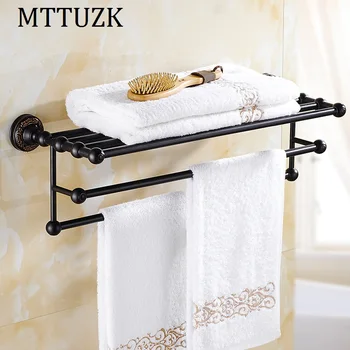 MTTUZK Black antique brass high-grade bathroom double towel rack bathroom Double layer Shelf toalheiro free shipping MT500
MTTUZK Black antique brass high-grade bathroom double towel rack bathroom Double layer Shelf toalheiro free shipping MT500