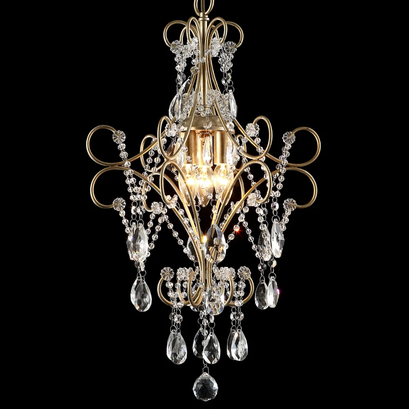 European Style Crystal Chandelier American Creative simple living room bedroom Garden Restaurant candle lamp iron aisle
European Style Crystal Chandelier American Creative simple living room bedroom Garden Restaurant candle lamp iron aisle