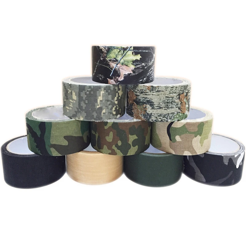 

10Meters Duct Outdoor Camouflage Tape WRAP RIFLE GUN Hunting Adhesive Camo Stealth Tape Bandage 0.05m x 10m/2inchx390inch