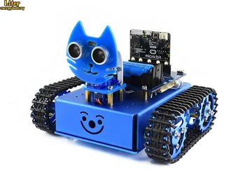 KitiBot starter tracked robot building kit for micro:bit, with controller BBC micro:bit
KitiBot starter tracked robot building kit for micro:bit, with controller BBC micro:bit