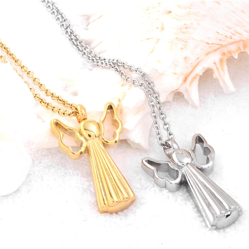 Angel Wings Cross Urn Necklace Memorial Jewelry Stainless steel Ashes Urns Locket Cremation Jewelry
Angel Wings Cross Urn Necklace Memorial Jewelry Stainless steel Ashes Urns Locket Cremation Jewelry