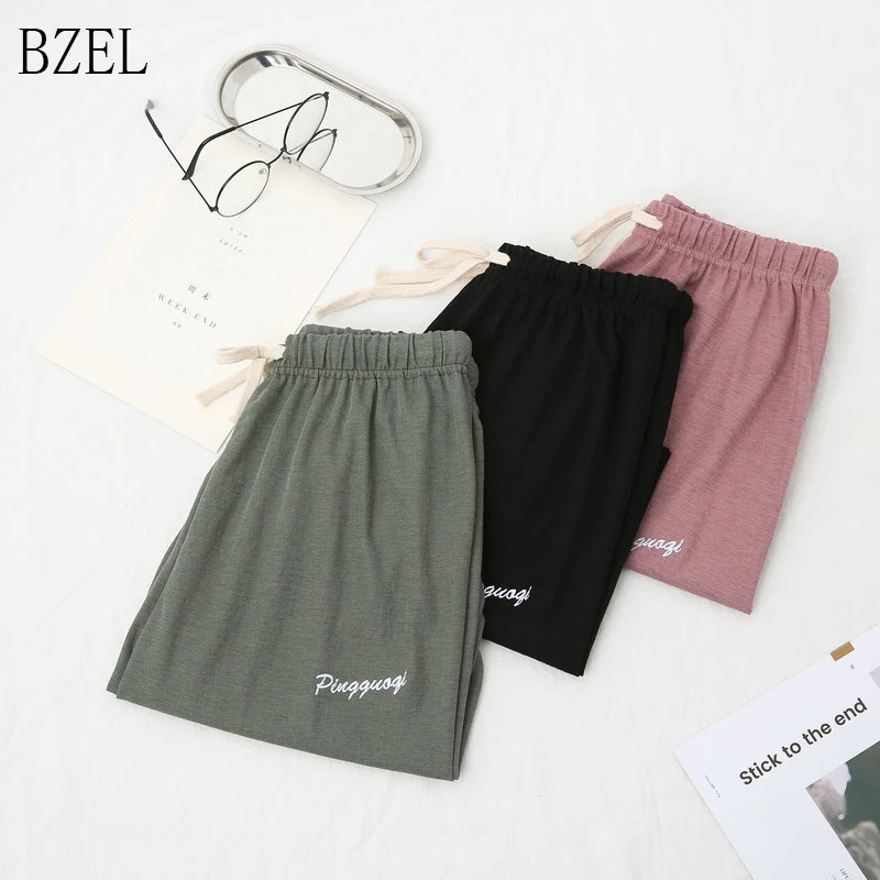 BZEL 2019 New Cotton Pajama Pants 8 Colors Available Women Home Pants Sleep Bottoms Loose Trousers Girl Quality Pijama Mujer
BZEL 2019 New Cotton Pajama Pants 8 Colors Available Women Home Pants Sleep Bottoms Loose Trousers Girl Quality Pijama Mujer
