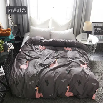 European and American Popular Flamingo Pattern Bedding Set Fashion Duvet Cover Double Queen twin full queen king size bedclothes
European and American Popular Flamingo Pattern Bedding Set Fashion Duvet Cover Double Queen twin full queen king size bedclothes