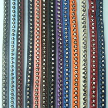 1 Yard 7x2mm Flat Inlay Rhinestone Crystal PU Leather Cord String Lace Thong Jewellery Craft Making
1 Yard 7x2mm Flat Inlay Rhinestone Crystal PU Leather Cord String Lace Thong Jewellery Craft Making