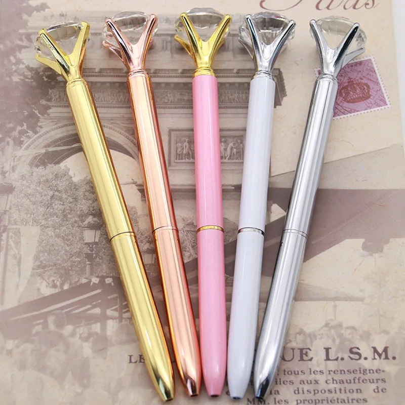 1pc New Crystal Ball-point Pen Fashion Girl 19 Kt Big Metal Crystal Diamond Wedding Celebration Birthday Star Pen Company Advert
1pc New Crystal Ball-point Pen Fashion Girl 19 Kt Big Metal Crystal Diamond Wedding Celebration Birthday Star Pen Company Advert